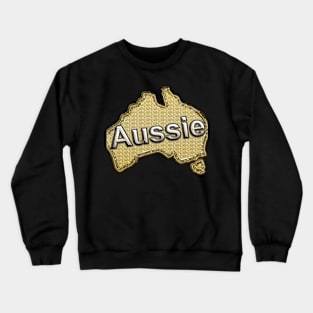 Aussie gold Australian map Crewneck Sweatshirt